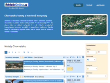 Tablet Screenshot of chorvatsko-hotely.adriaticonline.cz