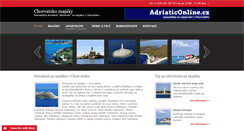 Desktop Screenshot of chorvatsko-majaky.adriaticonline.cz