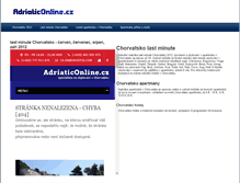 Tablet Screenshot of chorvatsko-lastminute.adriaticonline.cz